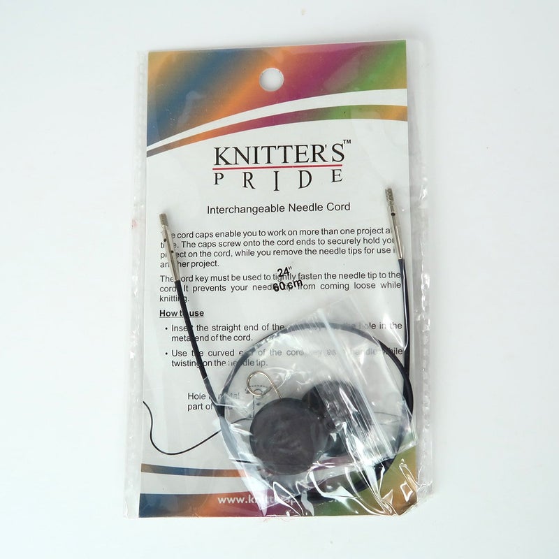 Knitter's Pride Knitters Pride Interchangeable Black Cord Variety Pack - 6 Common Sizes, 16, 24, 32, 40, 47, 60 - Image 3